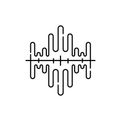 Acoustics olor line icon. Pictogram for web page, mobile app, promo.