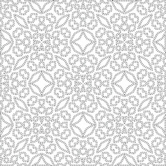 Geometric vector pattern with triangular elements. Seamless abstract ornament for wallpapers and backgrounds. Black and white colors.