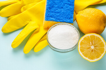 citric acid and soda alternative cleaning concept