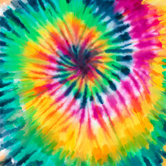 Spiral Colorful rainbow multicolor  pattern abstract grunge and splash watercolor beautiful shibori tie dye paint Texture decoration