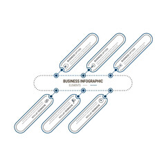 Infographic elements data visualization vector design template. Process chart. Abstract elements of graph, diagram with steps, options, parts or processes.