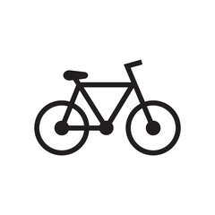 Bicycle fitness or messenger bike icon