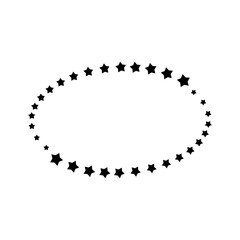 Black Template Emblem Blank from star