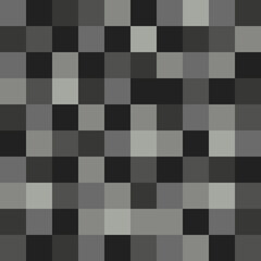8Bit pixels ornament. Vector pixelated gray pattern.