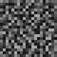 8 Bit pixels pattern. Vector pixelated colorless or gray ornament.