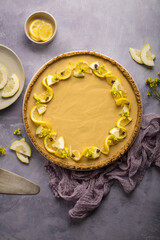 Obraz na płótnie Canvas tarte au citron fait maison