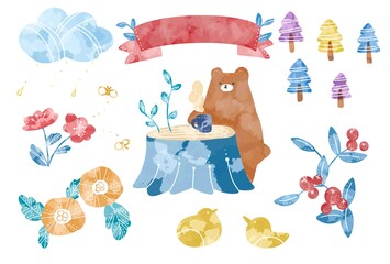 くまの住む森セット