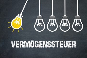 Fototapeta premium Vermögenssteuer