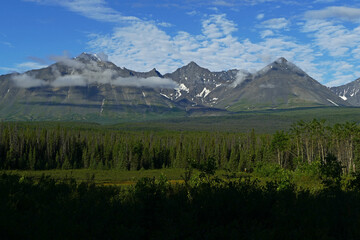 Kluane National Park and Reserve with vast wilderness and mountains, Yukon, Canada