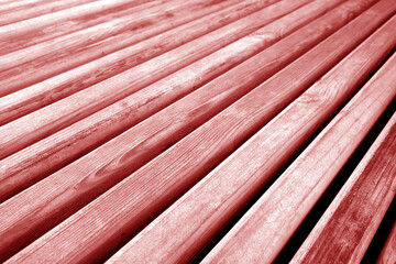 Wooden planks texture in red tone.