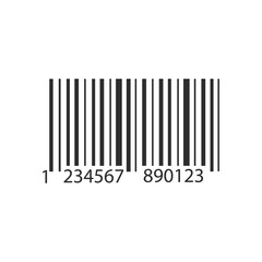 Bar code . Flat illustration