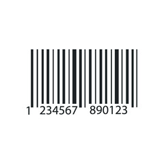 Bar code . Flat illustration