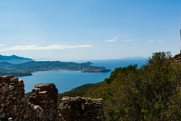 Blick auf die Bucht von Portoferraio