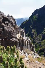 Unterschiedliches Gestein bei Wanderung - Madeira/Portugal