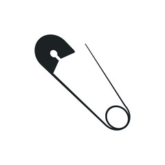 Safety pin icon. design. Safety pin symbol
