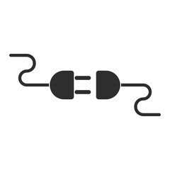 Power and plug, connection symbol
