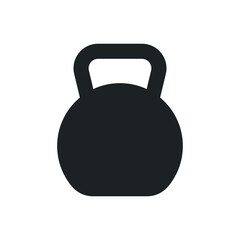 Kettlebell icon. Simple design on white background