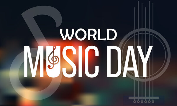 World Music day is observed every year in June. it is the art of arranging sounds in time to produce a composition through the elements of melody, harmony, rhythm, and timbre. Vector illustration.