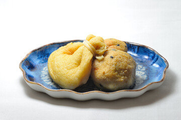 餅巾着とがんもどきの煮物