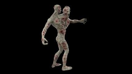 Obraz premium Zombie mutant 2 3D Render