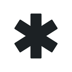 Medical icon flat. Illustration isolated sign symbol