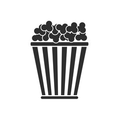 Popcorn. Flat Illustration