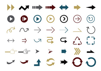 シック　矢印　ベクター素材