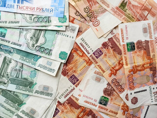 Fototapeta na wymiar Russian banknotes 