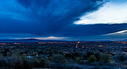 clouds over the city