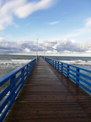 wooden pier in the sea