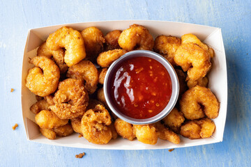 golden fried shrimp popcorn