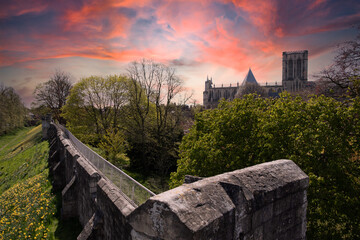 York minster from the City Wall (Demon sky)