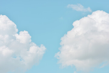 clouds in the blue sky