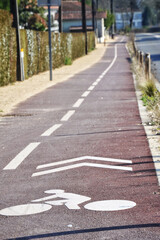 Obraz premium Piste Cyclable 