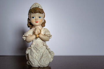 doll on a white background