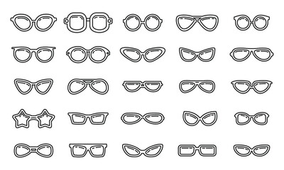 Stylish frame eyeglasses, black modern eyewear models