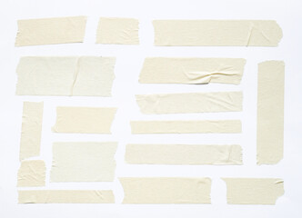 close up of adhesive tape wrinkle set on white background - 430395399