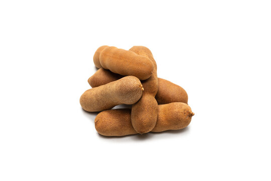 Sweet tamarind isolated on white background.