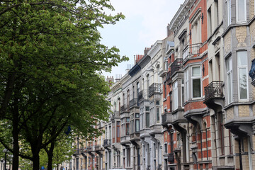 Fototapeta premium Brüssel: Schöne Altbau-Fassaden 