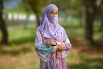 muslim woman wearing niqab fashion