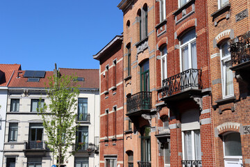 Fototapeta premium Brüssel: Schöne Altbau-Fassaden 
