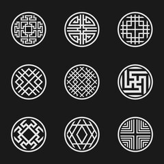 Round Shape With Artistic Line Icon