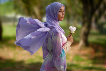 beauty muslim woman portraiture