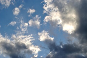 Beautiful sky and clouds, spring
