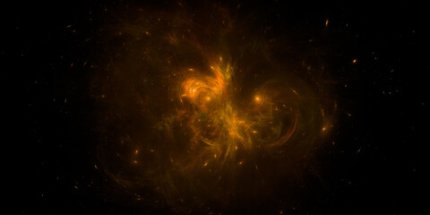 Banner Star field background . Starry outer space background texture . Colorful Starry Night Sky Outer Space background. 3D illustration
