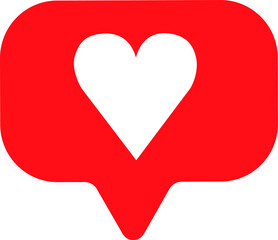 Like network icon many heart love social