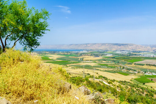 Sea of Galilee and the Lower Jordan River valley