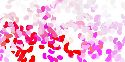 Obraz premium Light pink, yellow vector background with random forms.