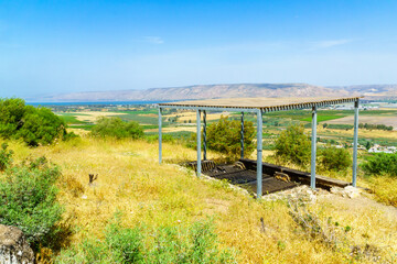 Sea of Galilee, Menahamiya Observatory, and the Jordan River valley