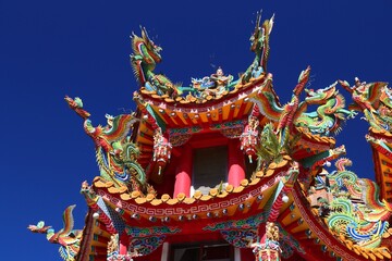 Fototapeta premium Landmark of Taiwan - temple in Shizhuo